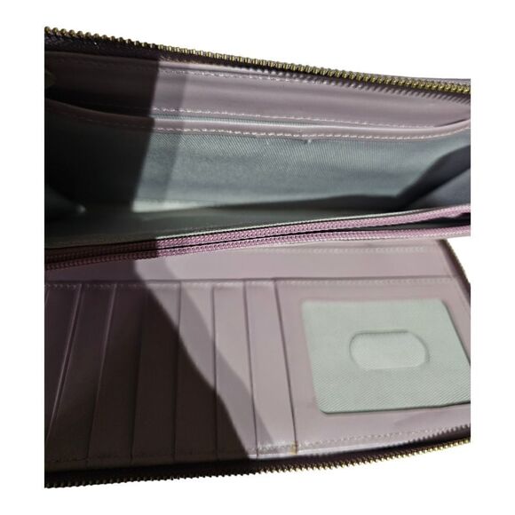 SOLD!! 14TH & UNION Slim Continental Leather Zip Around Wallet - Picture 4 of 6